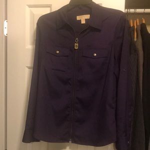 Plum long sleeve Michael Kors shirt